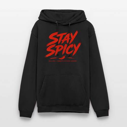Bluza z kapturem Stay Spicy - Chillera x Namaste Kitchen - czarny