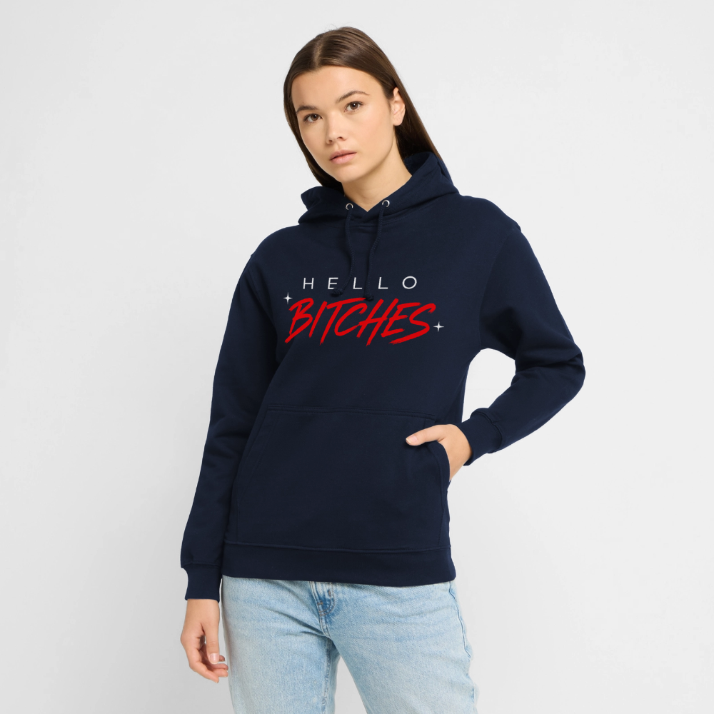 Bluza z kapturem hello - granatowy